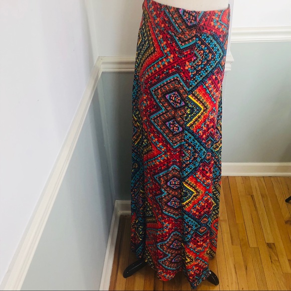 Colorful Boho Maxi Skirt - Picture 3 of 8